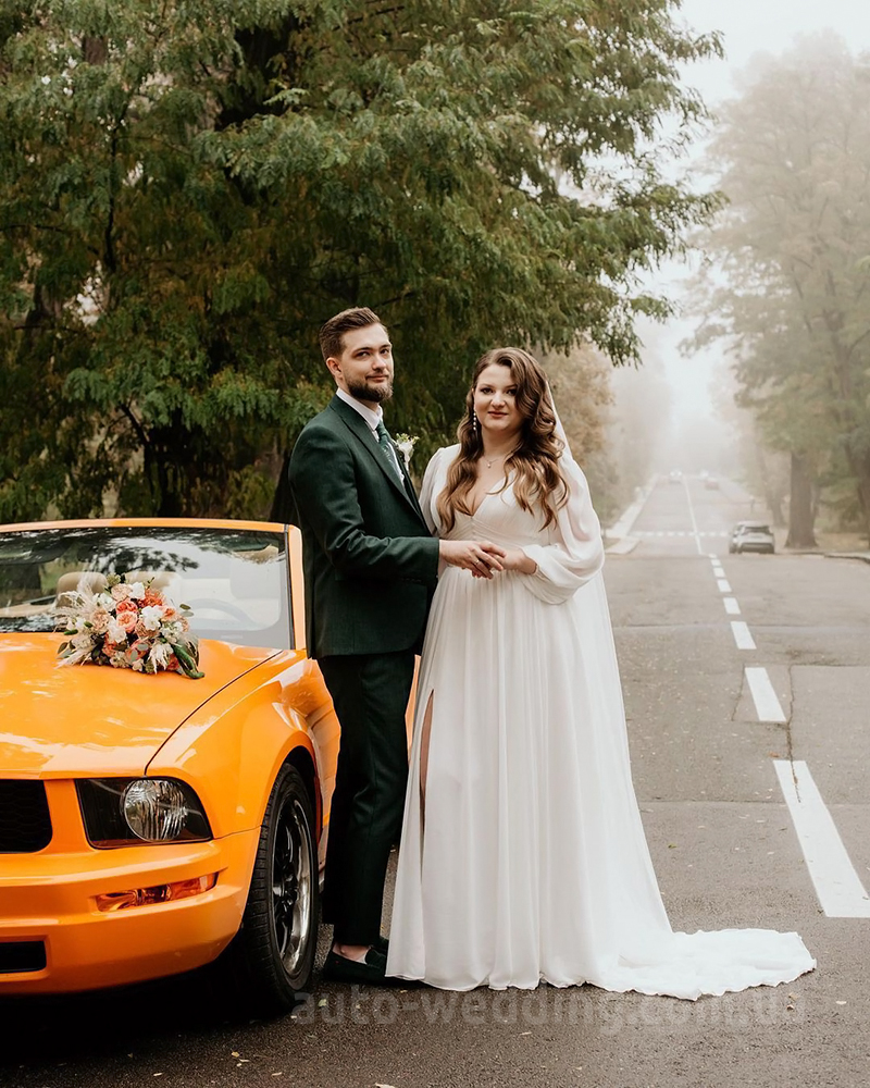 Кабріолет на весілля Ford Mustang GT orange