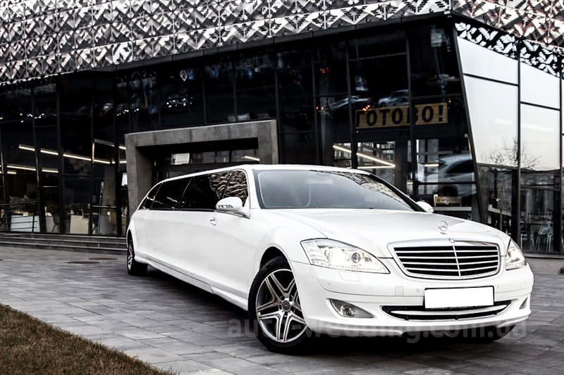 Прокат лімузина Mercedes W221 S600 белый