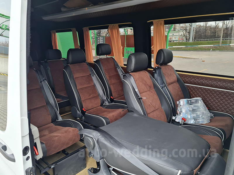 Оренда мікроавтобуса Mercedes Sprinter 12 місць на весілля у Києві