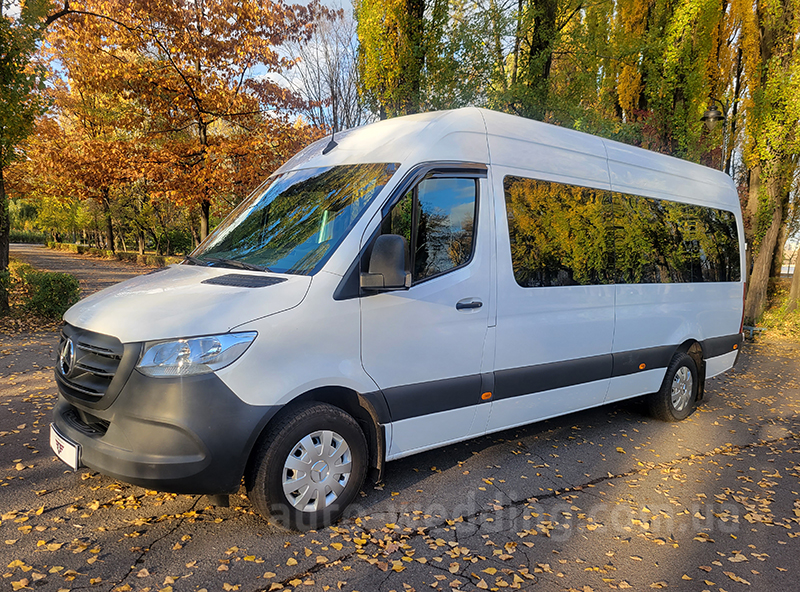 Мікроавтобус на весілля Mercedes Sprinter VIP 8-12 місць білий на весілля у Києві