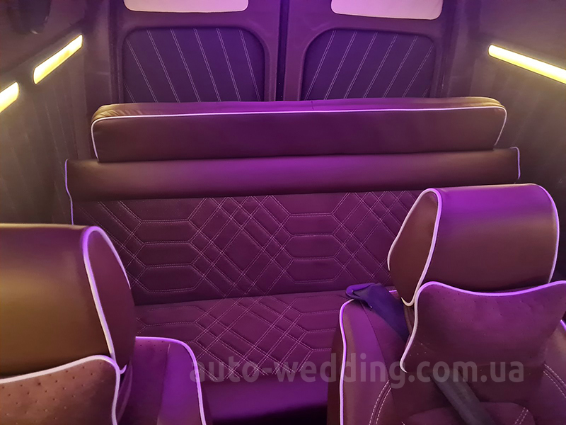 Мікроавтобус на весілля Mercedes Sprinter VIP 8-12 місць білий на весілля у Києві