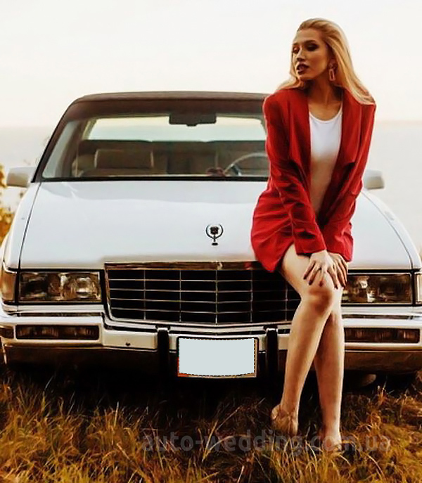Ретро авто на свадьбу Cadillac Fleetwood белый с водителем в Киеве