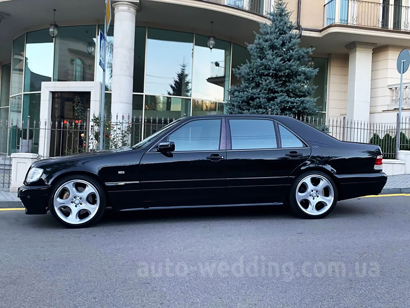 Ретро авто на весілля Мерседес W140 S600 S7.3 V12 Brabus