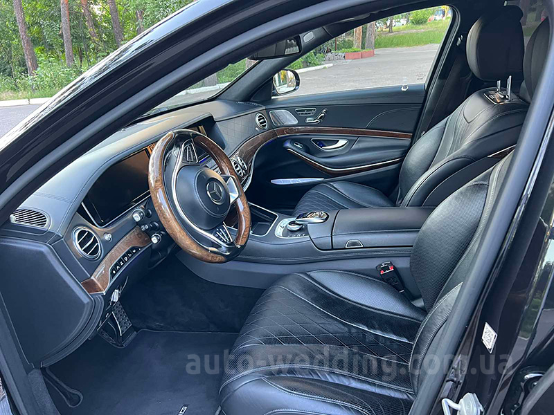 Оренда авто Mercedes W222 S350L на весілля  з водієм Київ