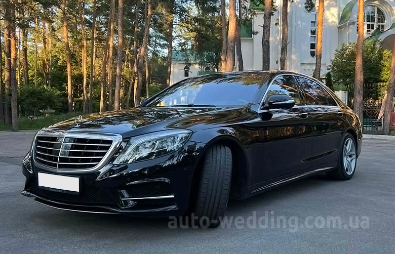 Оренда авто Mercedes W222 S350L на весілля  з водієм Київ