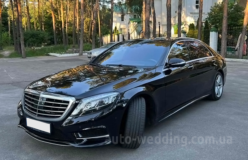 Оренда авто Mercedes W222 S350L на весілля  з водієм Київ