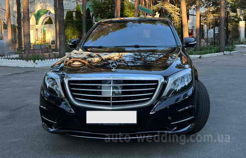 Оренда авто Mercedes W222 S350L на весілля  з водієм Київ