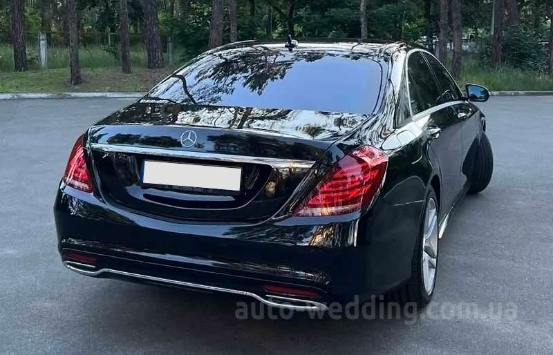 Оренда авто Mercedes W222 S350L на весілля  з водієм Київ