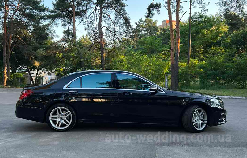 Оренда авто Mercedes W222 S350L на весілля  з водієм Київ