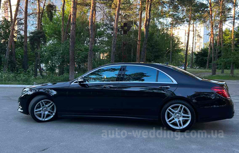 Оренда авто Mercedes W222 S350L на весілля  з водієм Київ