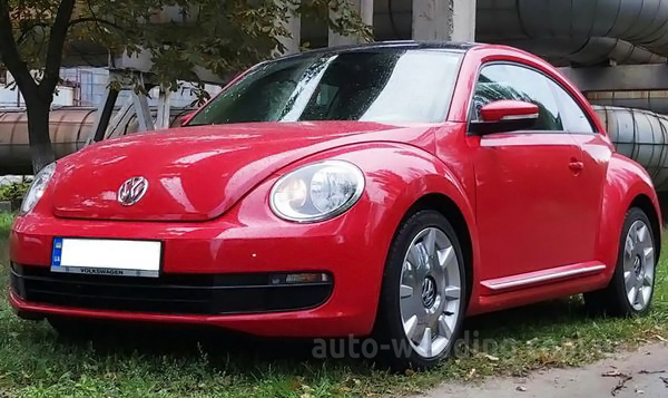 Авто на весілля Volkswagen Beetle червоний у Києві