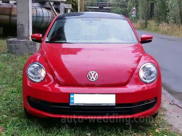Авто на весілля Volkswagen Beetle червоний у Києві