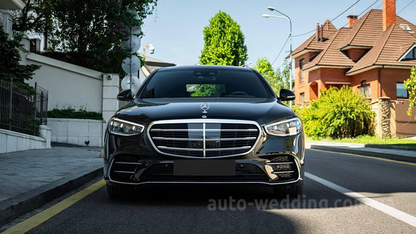 Оренда автомобіля на весілля Mercedes-Benz W223 400d 4MATIC S-class з водієм у Києві