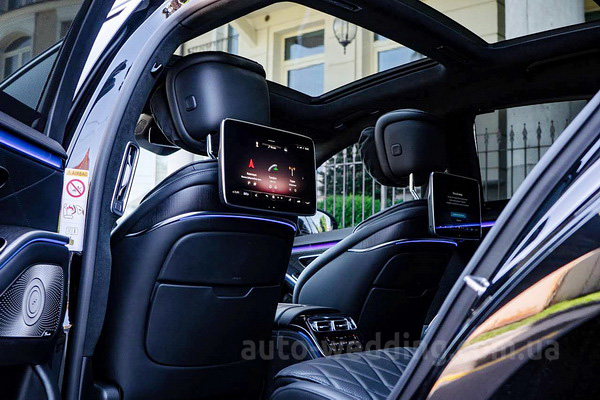 Оренда автомобіля на весілля Mercedes-Benz W223 400d 4MATIC S-class з водієм у Києві