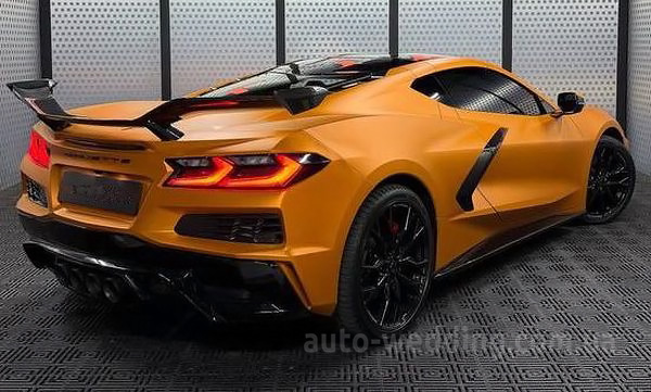 Оренда спорткара Chevrolete Corvette C8  на відеозйомки та фотосесії з водієм у Києві