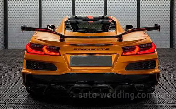 Оренда спорткара Chevrolete Corvette C8  на відеозйомки та фотосесії з водієм у Києві