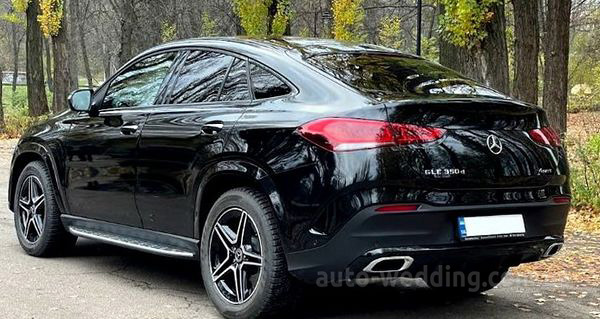 Позашляховик джип Mercedes-Benz GLE 350D Coupe чорний на весілля у Києві