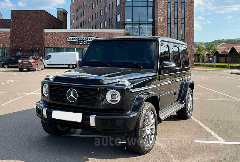 Джип на весілля гелик Mercedes Gelentwagen G500 AMG чорний кубик