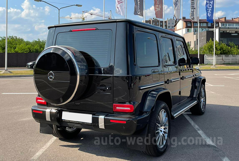 Джип на весілля гелик Mercedes Gelentwagen G500 AMG чорний кубик