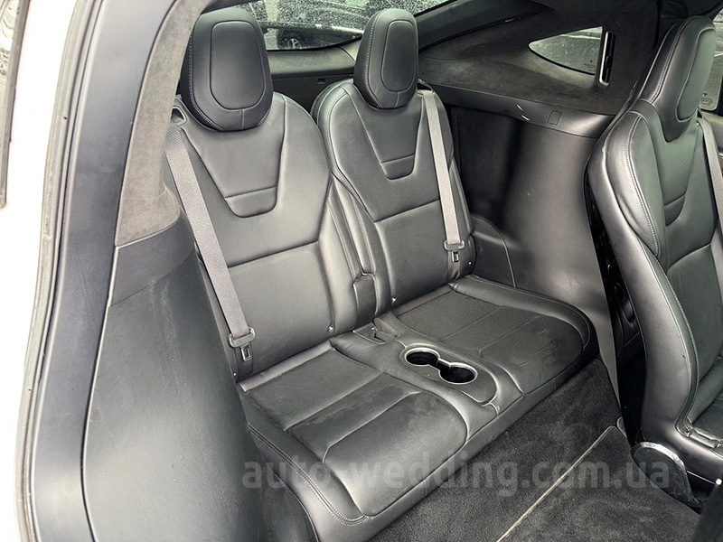 Електро позашляховик на весілля TESLA Model X білий з водієм у Києві